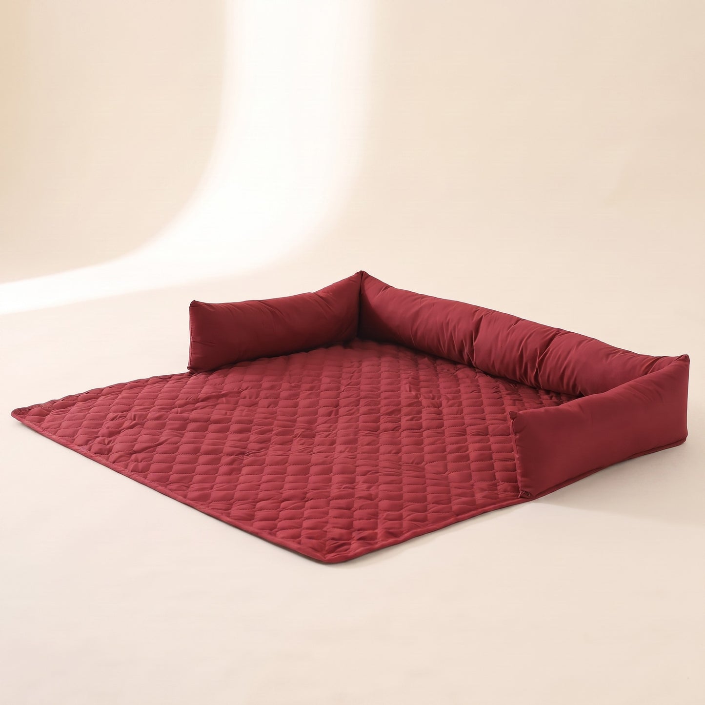 Waterproof Quilted Sofa and Car Pad - red