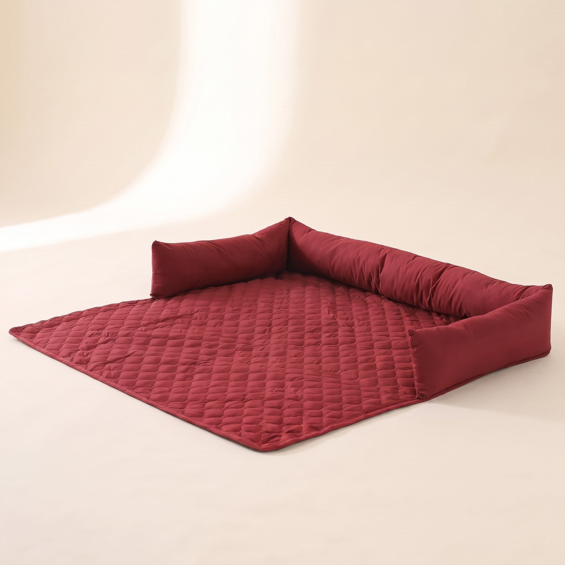 Waterproof Quilted Sofa and Car Pad - red