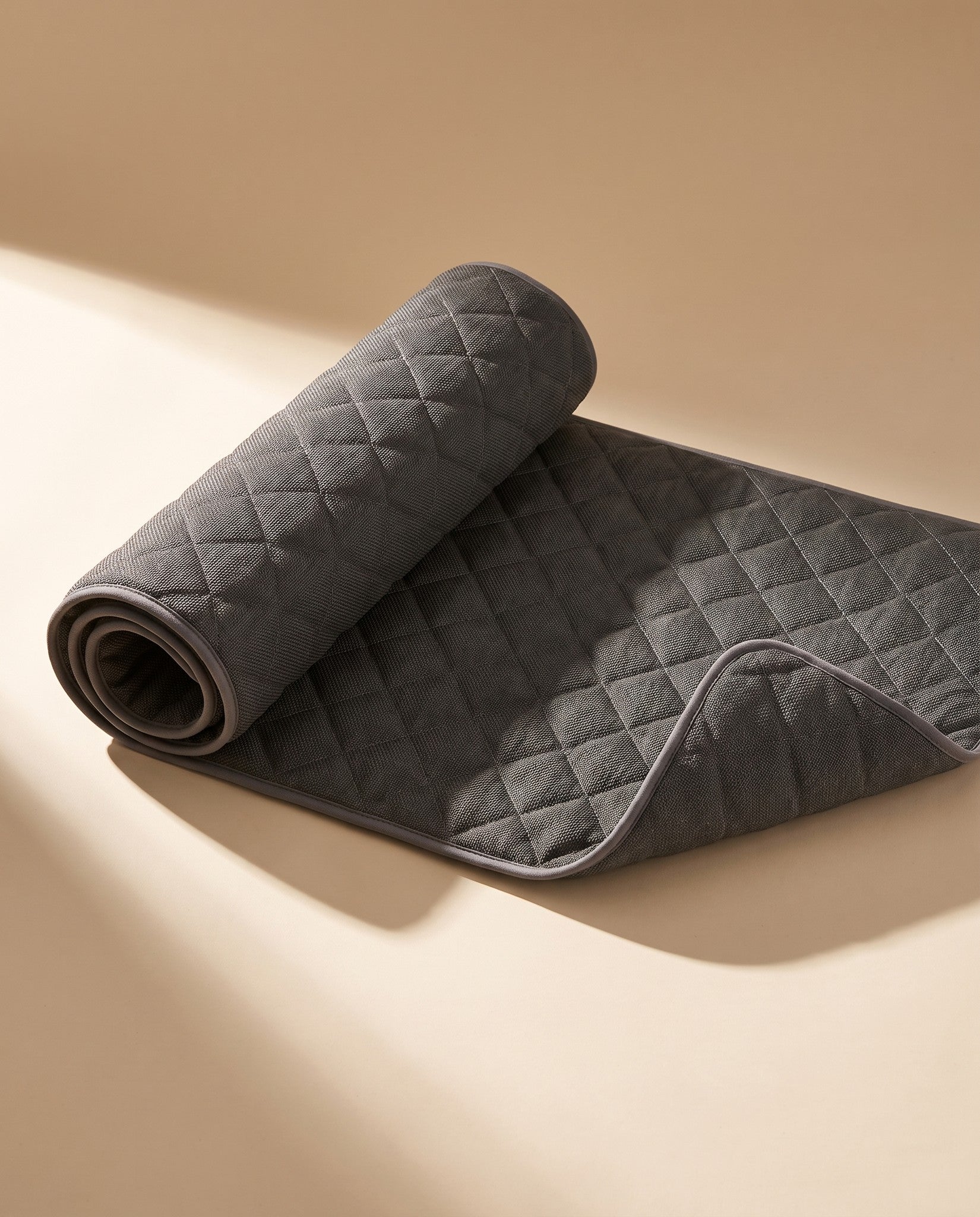 Breathable Washable Crate Mat, styled in a home setting