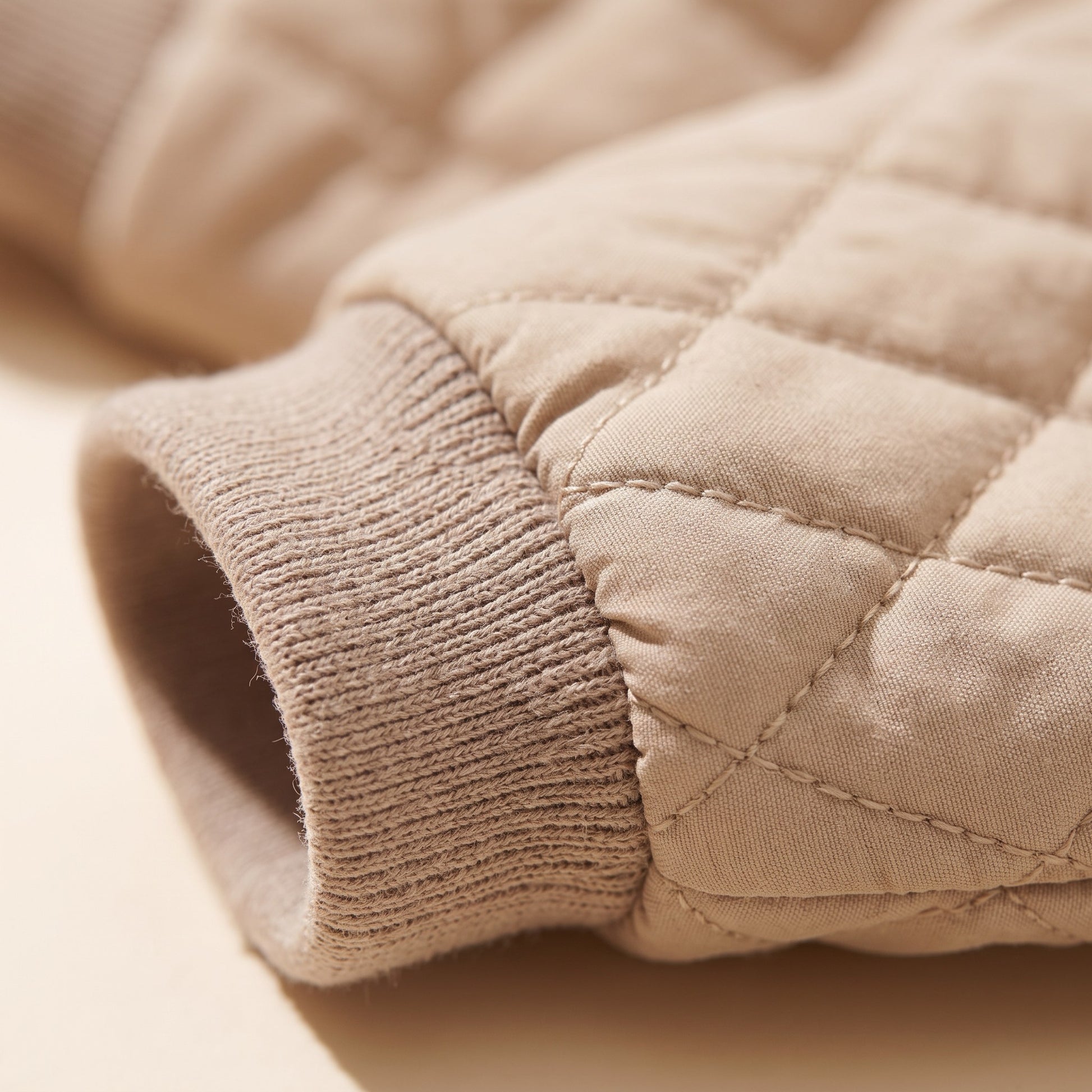 Quilted Winter Coat for Dachshunds, close-up detail