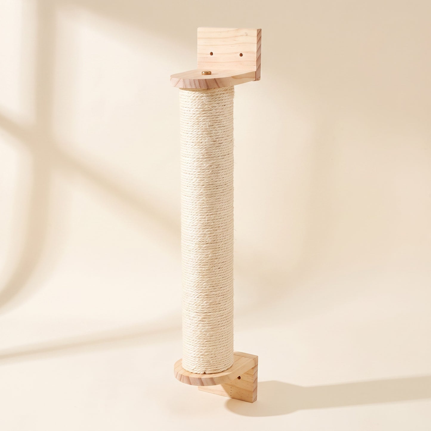 Wall-Mounted Cat Shelves with Sisal Post, Sisal Pillar, 40cm
