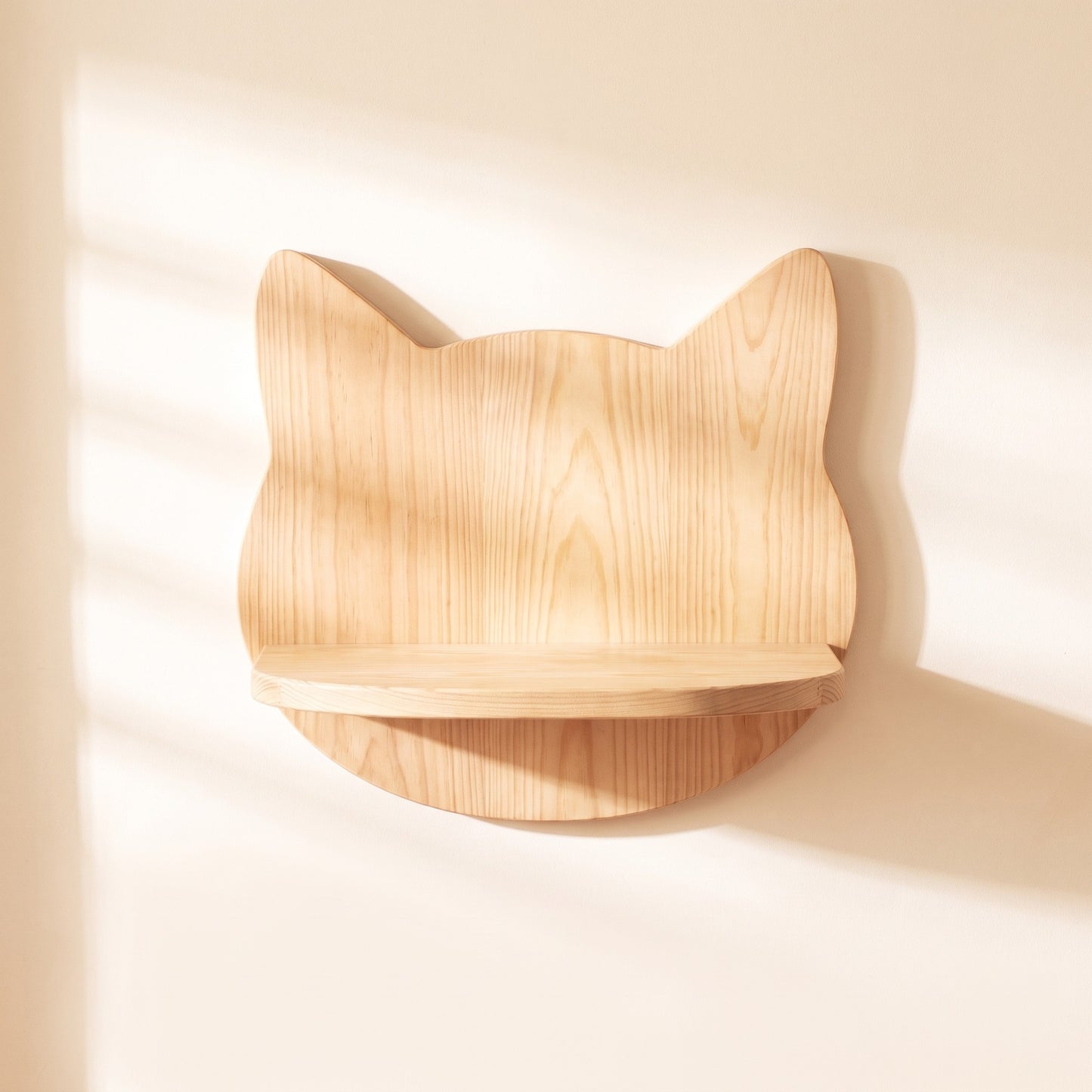 Wooden Wall Cat Climbing Set with Tunnel - catface