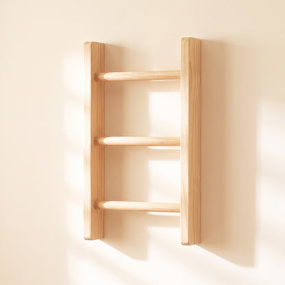 Wooden Wall Cat Climbing Set with Tunnel - ladder