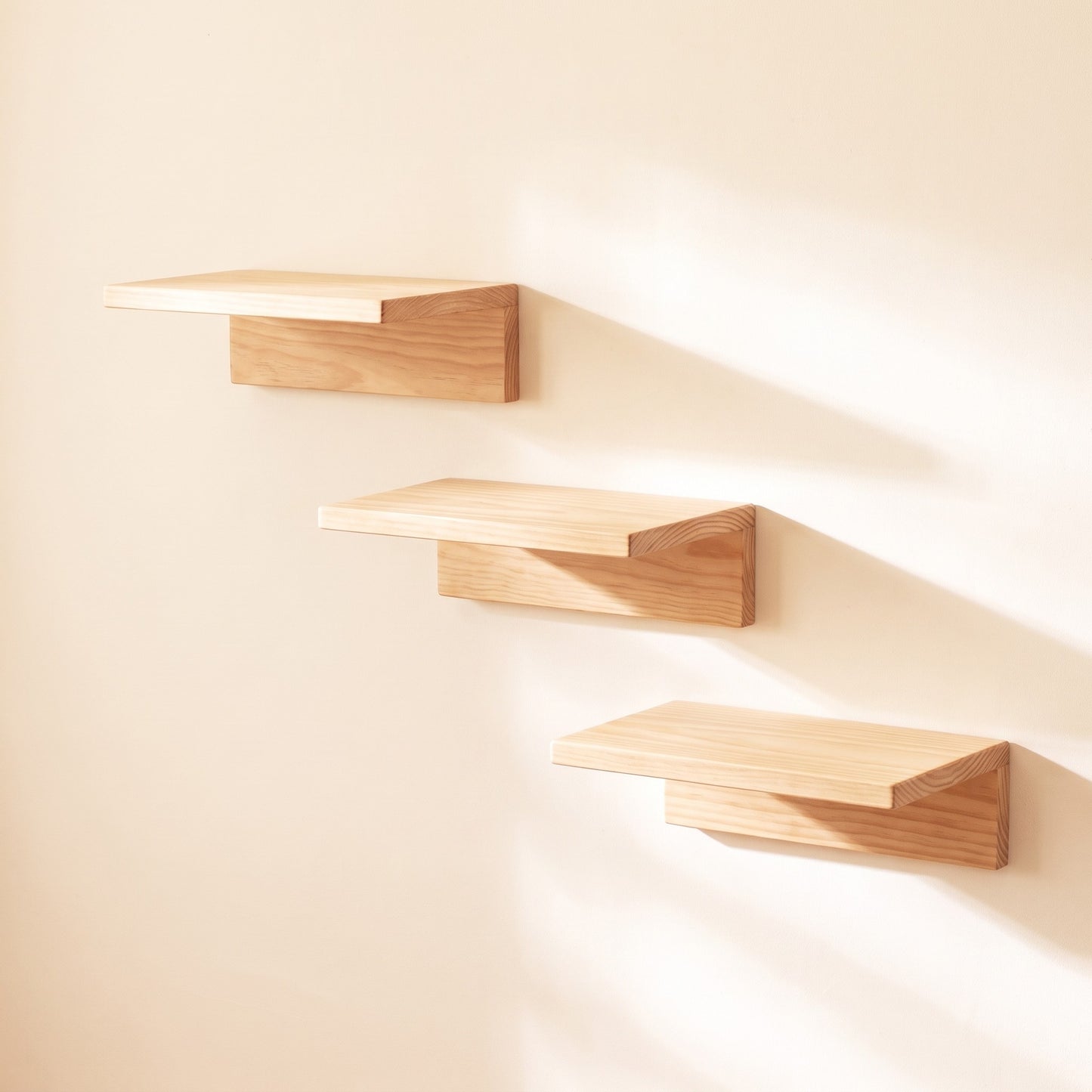 Wooden Wall Cat Climbing Set with Tunnel - stairsleft