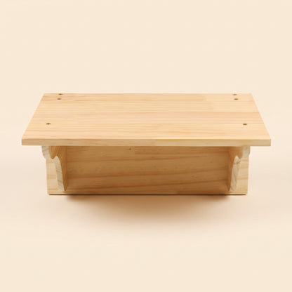 Wooden Cat Wall Shelves and Hammock, Boxed Platform