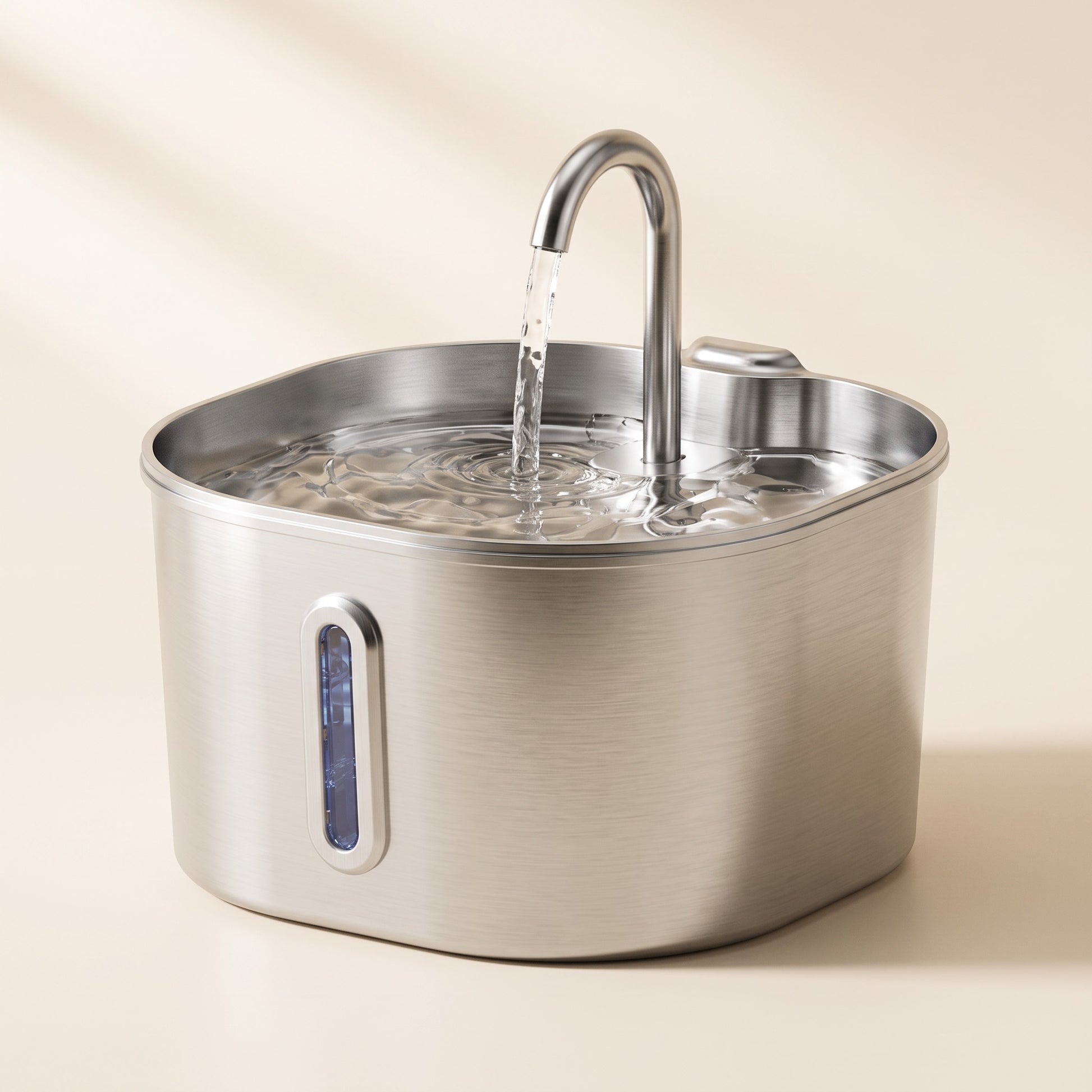 Stainless Steel Cat Water Fountain, 2.2L
