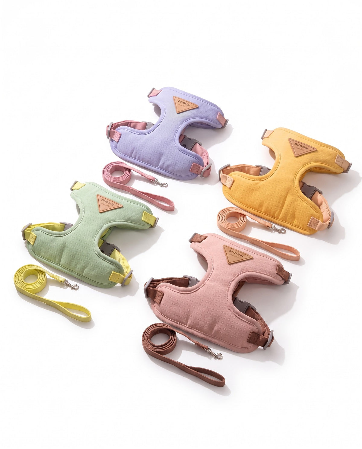 Adjustable Cat and Puppy Harness Set, styled in a home setting