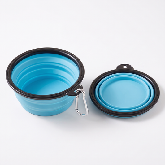 Collapsible Travel Bowl with Carabiner