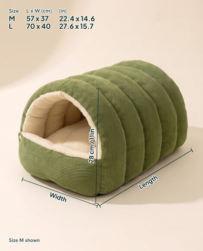 Corduroy Tunnel Cave Bed, dimensions