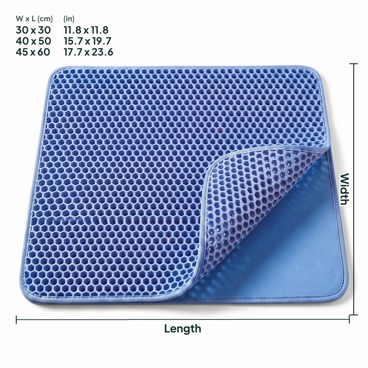 Honeycomb Litter Mat, dimensions