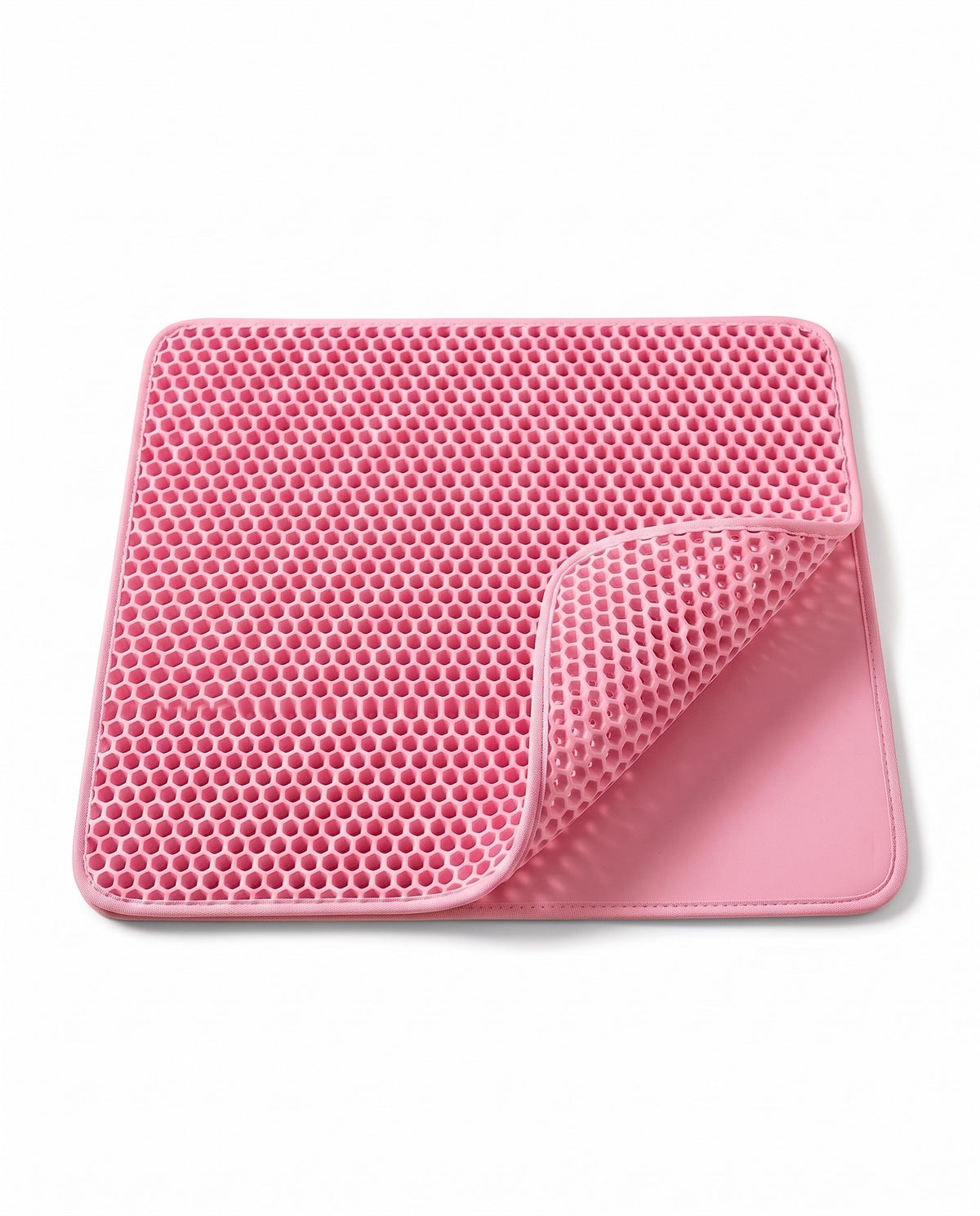 Double-Layer Honeycomb Litter Mat, styled in a home setting