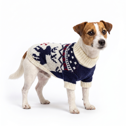 Fair Isle Knit Christmas Sweater for Dogs and Cats
