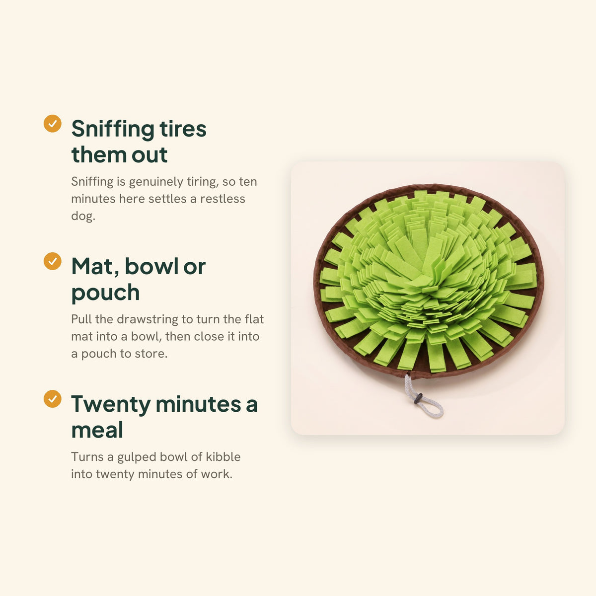Flower Snuffle Mat, key benefits