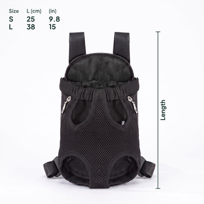 Front-Facing Backpack Carrier, dimensions