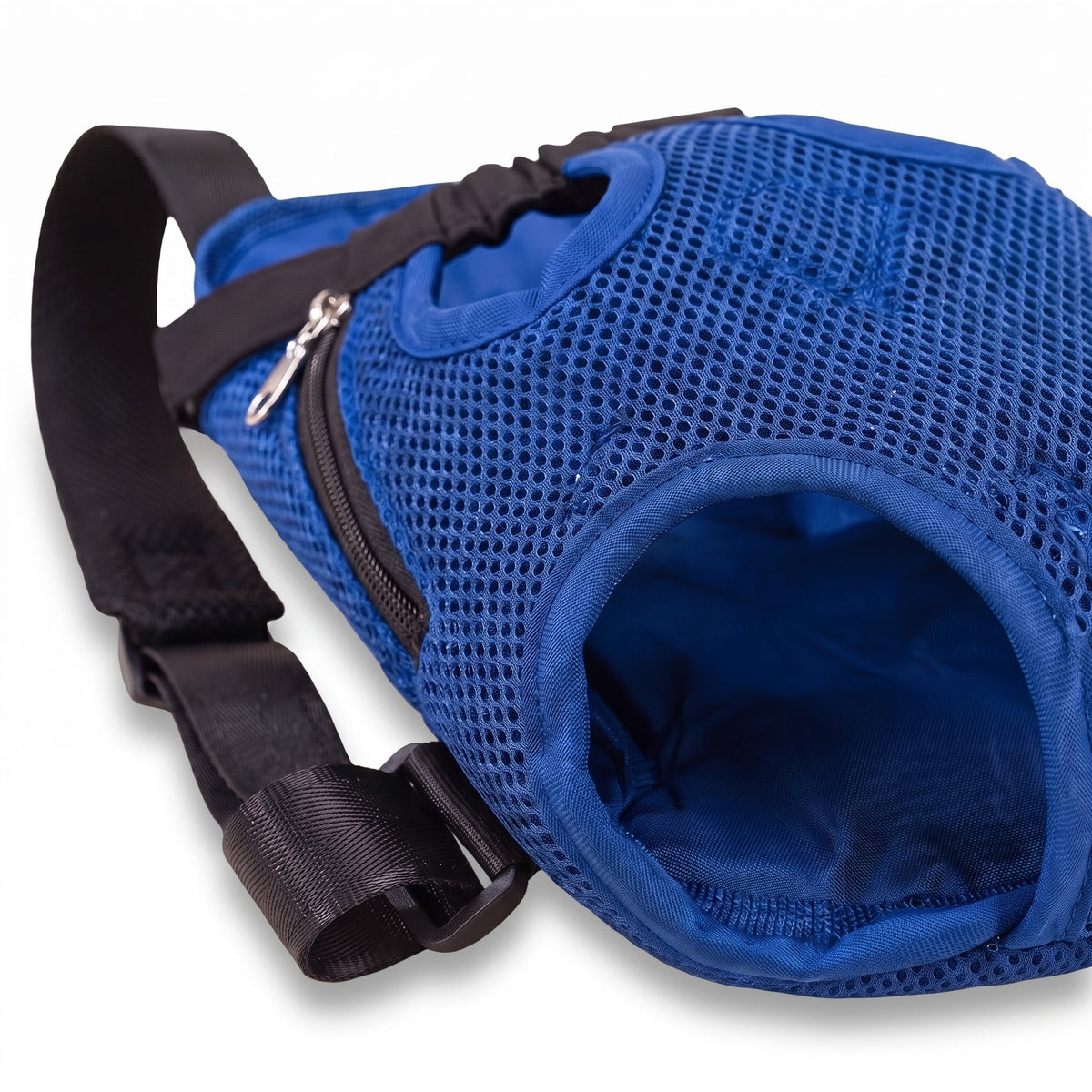 Front-Facing Backpack Carrier, Sky Blue, close-up detail