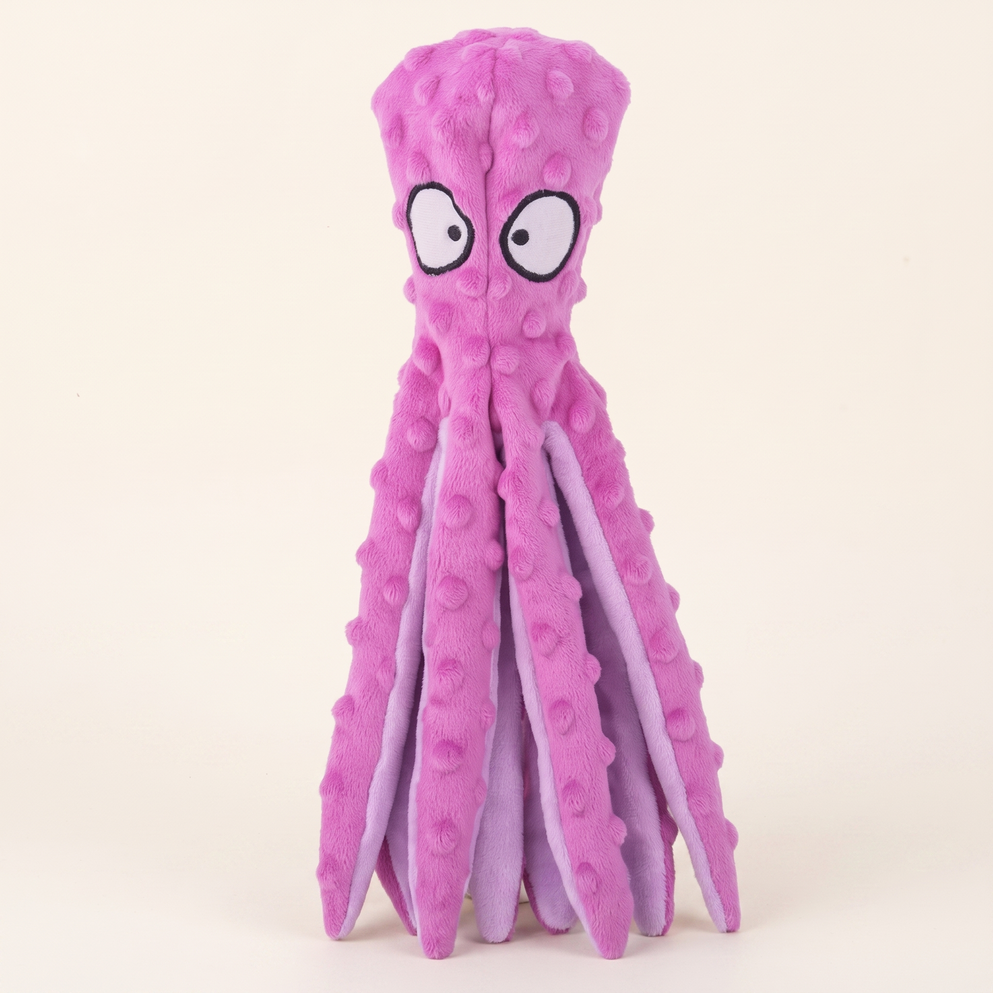 No-Stuffing Octopus Crinkle Toy for Dogs in Purple
