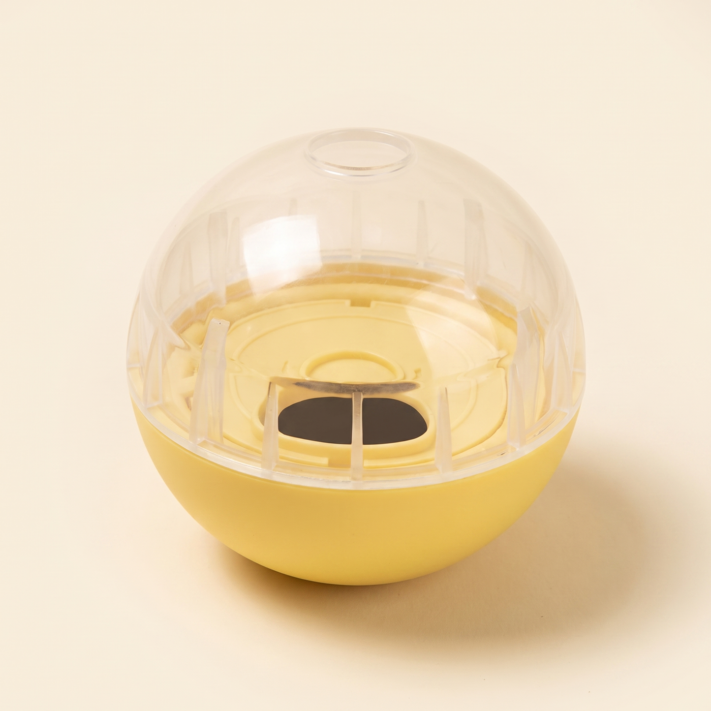 IQ Treat Ball and Slow Feeder for Dogs in Yellow