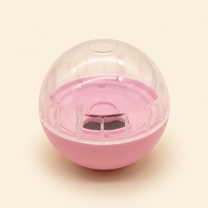IQ Treat Ball and Slow Feeder for Dogs in Pink