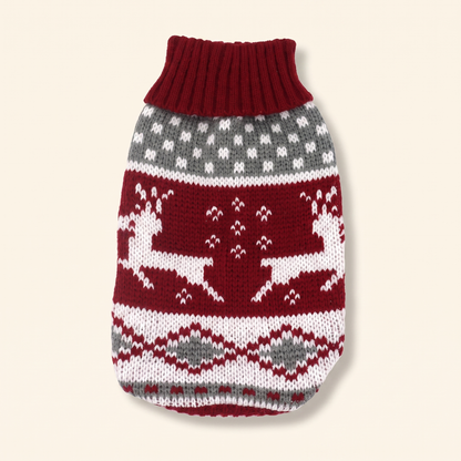 Knitted Christmas Jumper for Dogs and Cats in Christmas