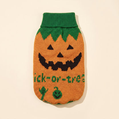 Knitted Christmas Jumper for Dogs and Cats in Pumpkin