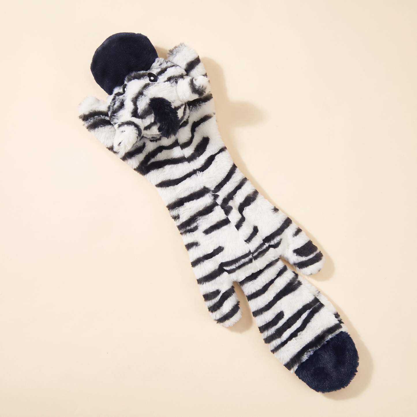 No-Stuffing Animal Squeaky Dog Toys - zebra