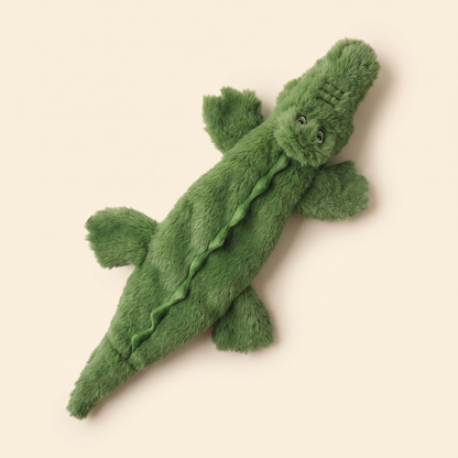 No-Stuffing Animal Squeaky Dog Toys - crocodile