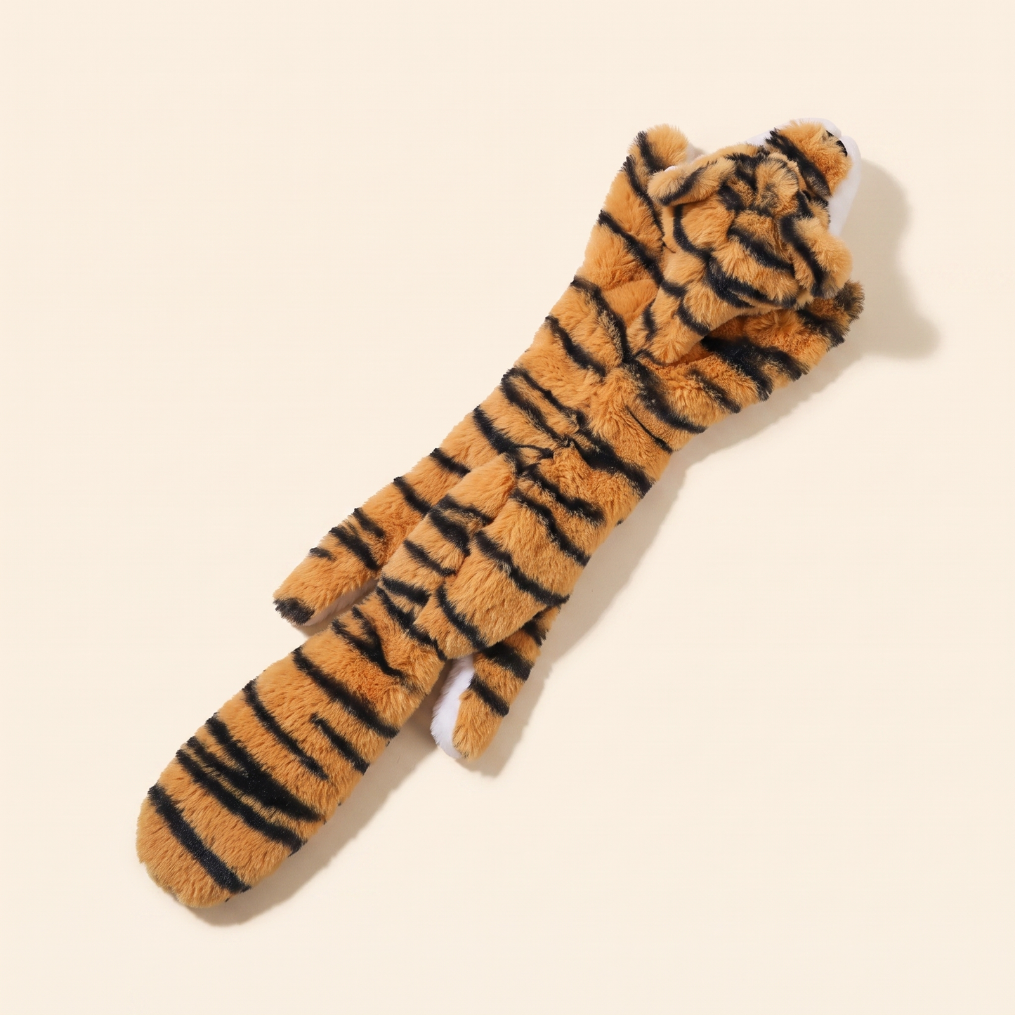 No-Stuffing Animal Squeaky Dog Toys - tiger