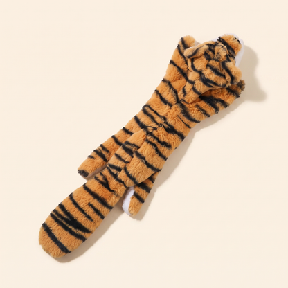 No-Stuffing Animal Squeaky Dog Toys - tiger