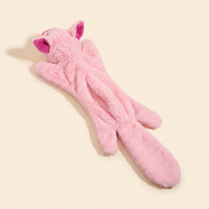 No-Stuffing Animal Squeaky Dog Toys - pig
