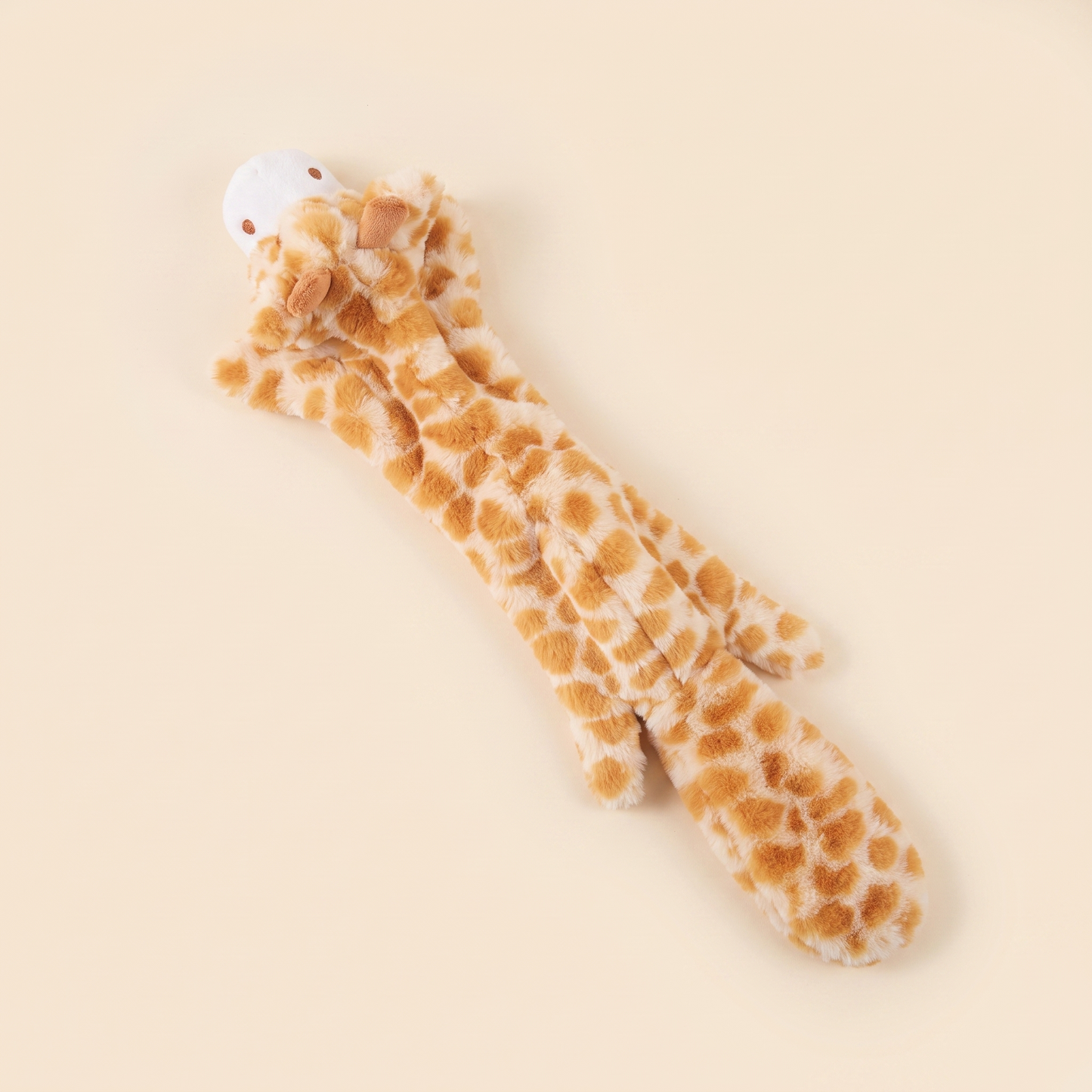 No-Stuffing Animal Squeaky Dog Toys - giraffe