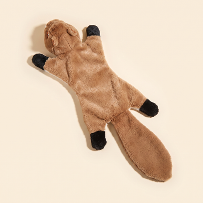 No-Stuffing Animal Squeaky Dog Toys - squirrel