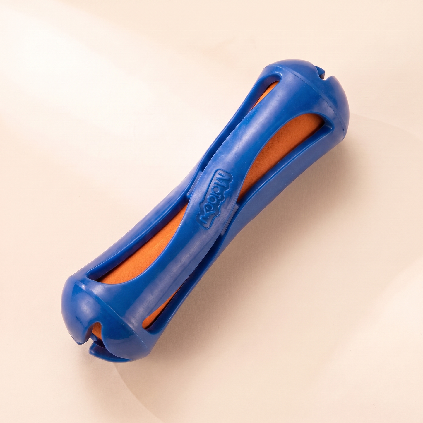 Floating Fetch Stick for Dogs, Teeth-Cleaning Groove in blue