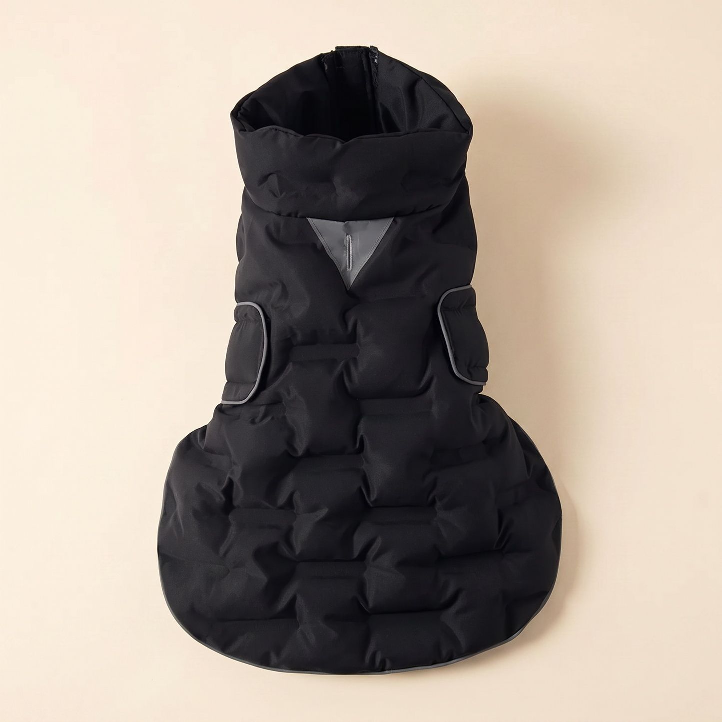 Windproof Padded Dog Coat - black