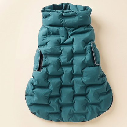 Windproof Padded Dog Coat - teal