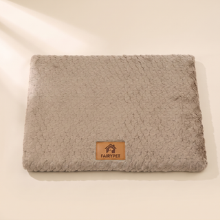 Foam Crate Mat with Washable Faux Fur Cover