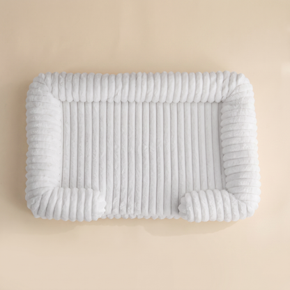 Calming Orthopedic Bolster Bed - white