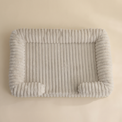 Calming Orthopedic Bolster Bed - light brown