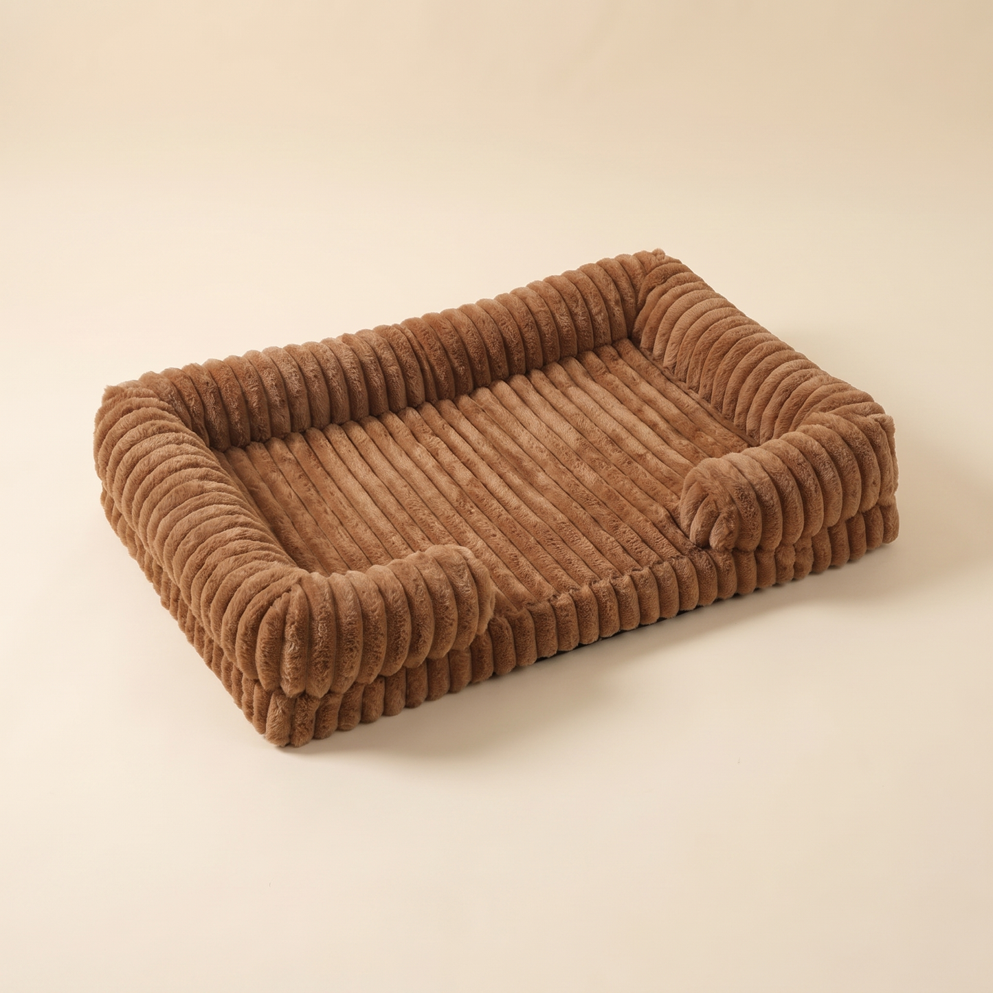 Calming Orthopedic Bolster Bed - coffee