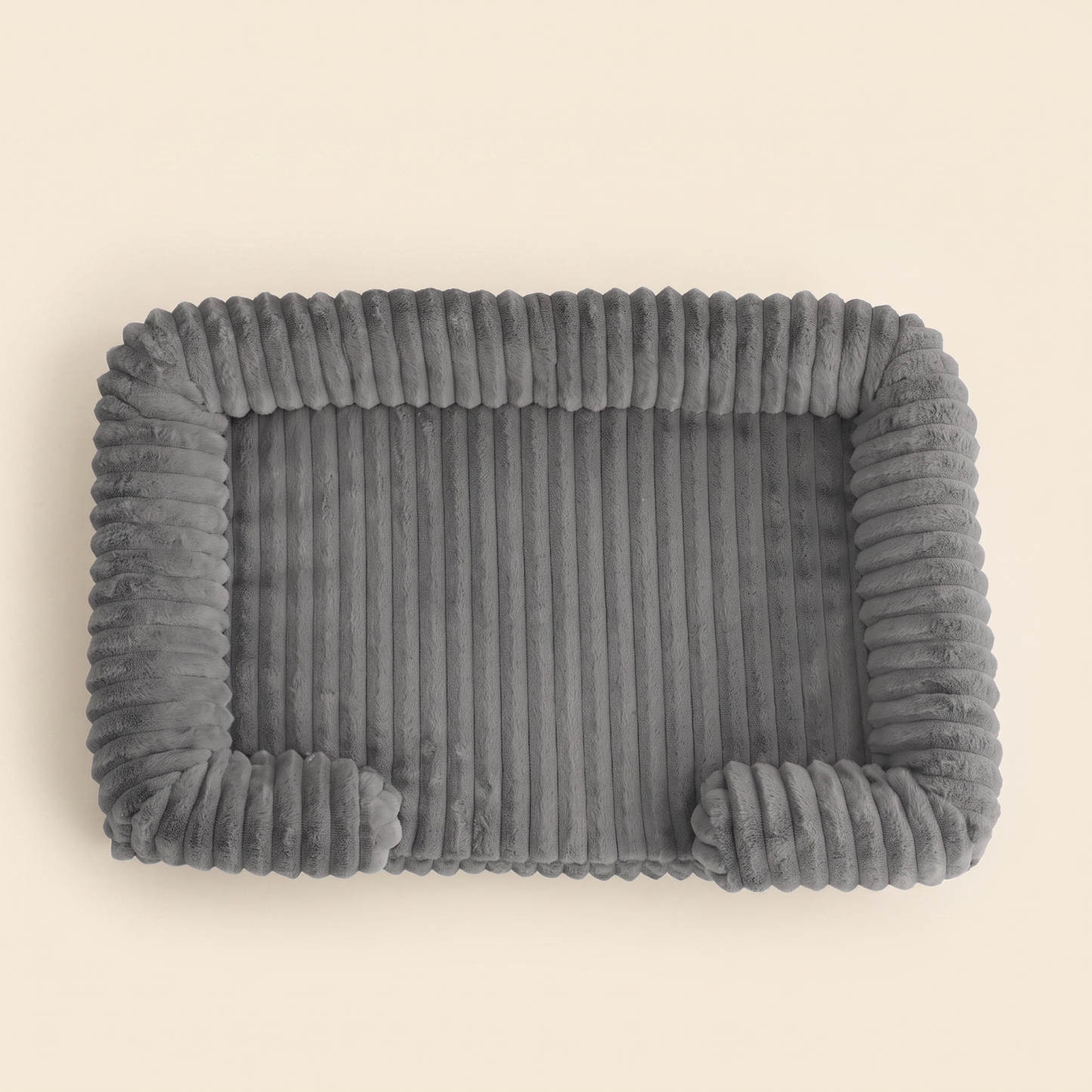 Calming Orthopedic Bolster Bed - dark gray