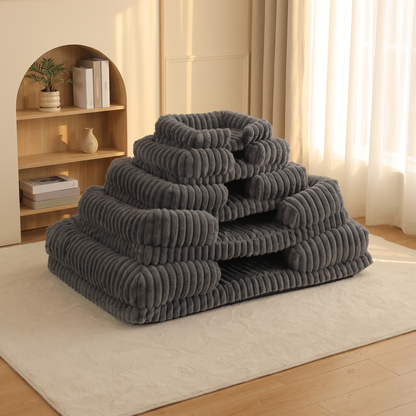 Calming Orthopedic Bolster Bed, styled in a home setting