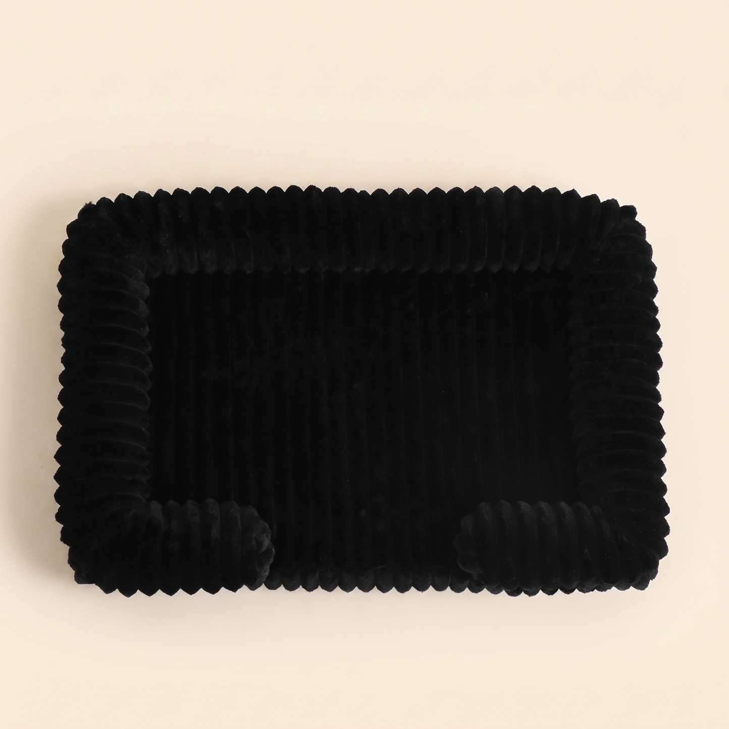 Calming Orthopedic Bolster Bed - black