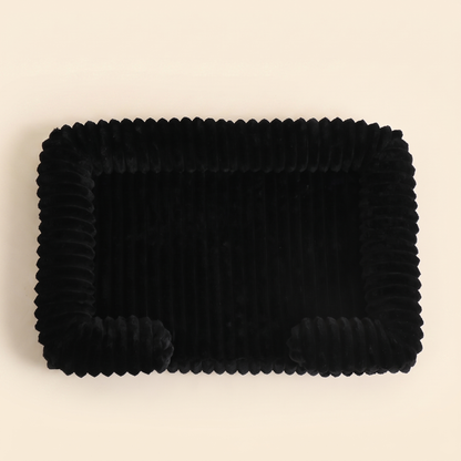 Calming Orthopedic Bolster Bed - black