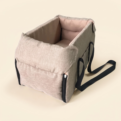 Console Booster Car Seat and Carrier in khaki
