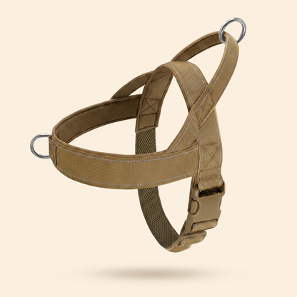 No-Pull Padded Vest Harness - Khaki Brown (Padded)