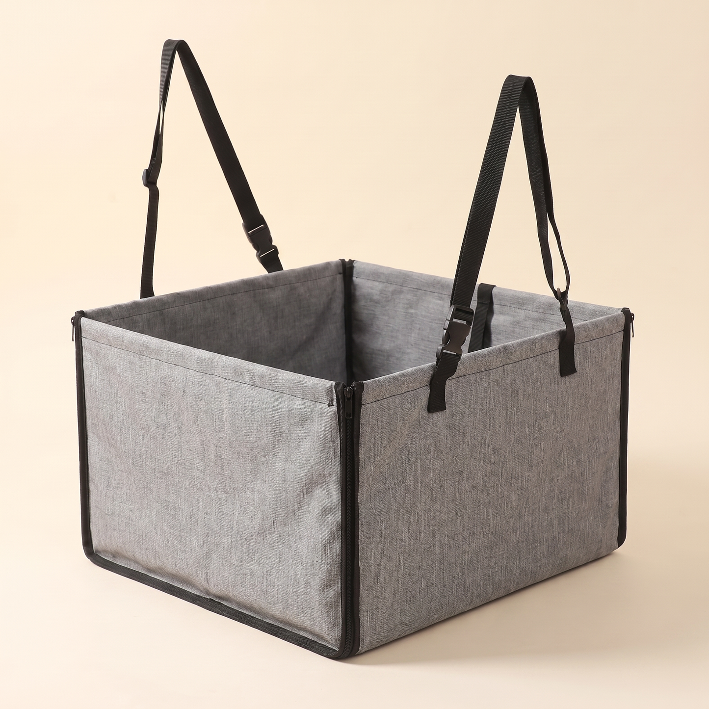 Waterproof Car Seat Hammock for Dogs - grey
