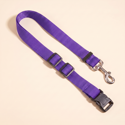 Adjustable Car Seat Belt Tether - purple