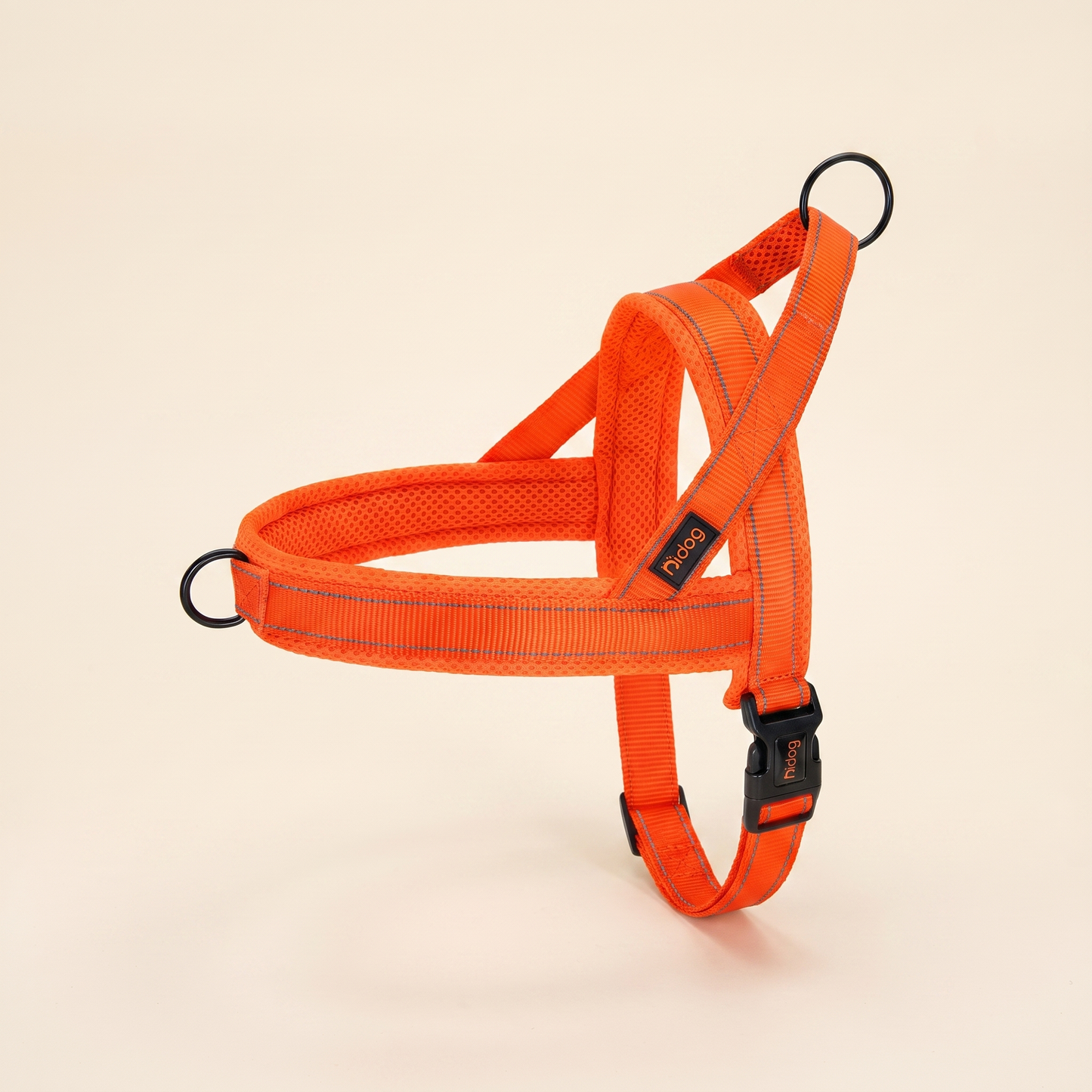 No-Pull Padded Vest Harness - Orange (Reflective Mesh)