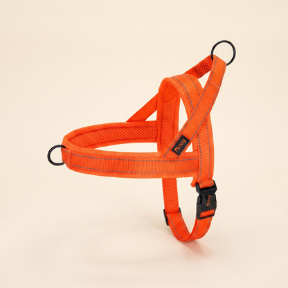 No-Pull Padded Vest Harness - Orange (Reflective Mesh)