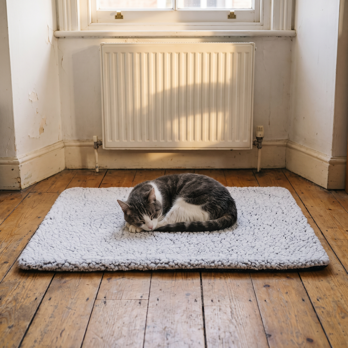 Self-Warming Thermal Pet Mat, in use at home