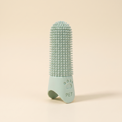 360 Degree Silicone Finger Toothbrush - green